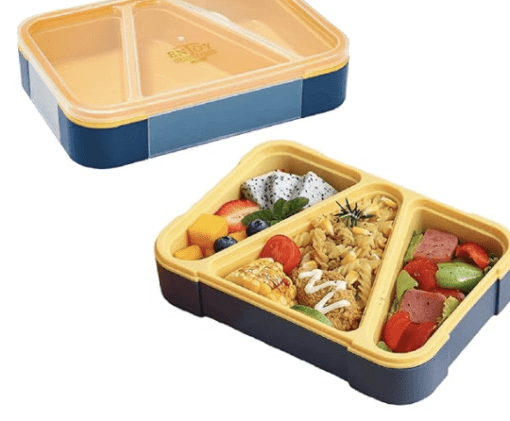 FunBlast Lunch Box for Kids - Tiffin Box for Kids, Lunch Box for Snacks, Plastic Lunch Box, Lunch Box for Office Women and Men, Lunch Box with Fork, Lunch Box with 3 Compartments - Image 4